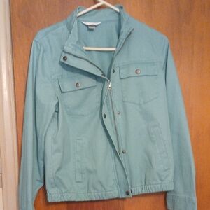 Christopher & Banks Teal Utility Jacket